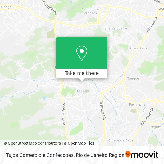 Tujos Comercio e Confeccoes map