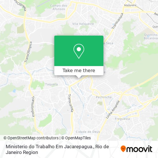 Mapa Ministerio do Trabalho Em Jacarepagua.
