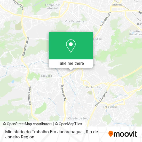 Ministerio do Trabalho Em Jacarepagua. map