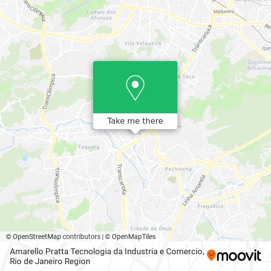 Amarello Pratta Tecnologia da Industria e Comercio map