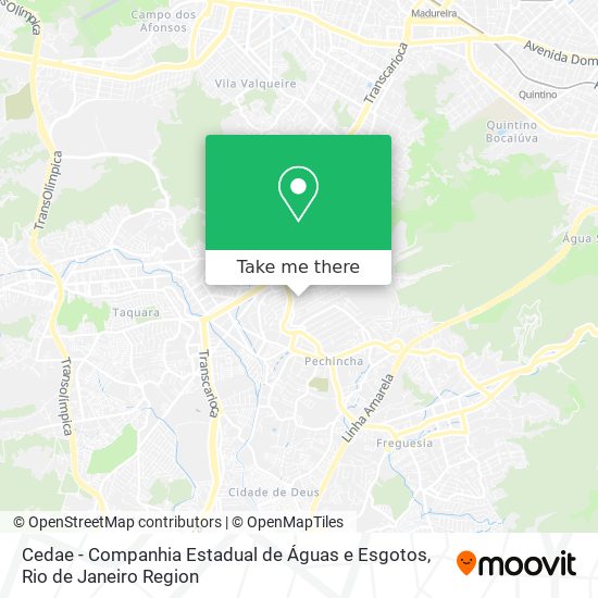 Cedae - Companhia Estadual de Águas e Esgotos map