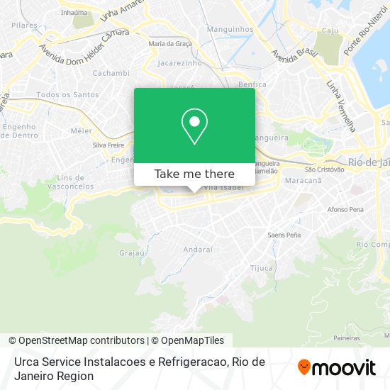 Mapa Urca Service Instalacoes e Refrigeracao