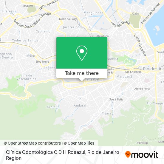 Clínica Odontológica C D H Rosazul map