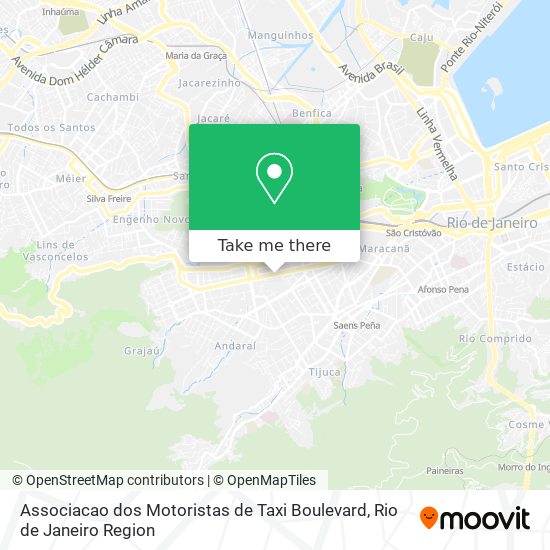 Mapa Associacao dos Motoristas de Taxi Boulevard