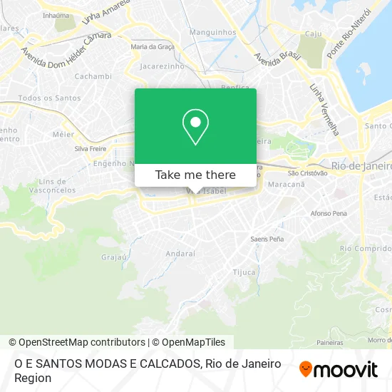 O E SANTOS MODAS E CALCADOS map