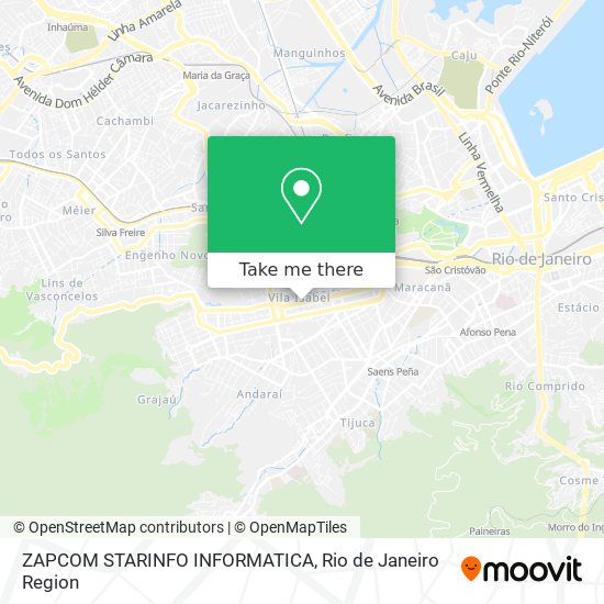 Mapa ZAPCOM STARINFO INFORMATICA