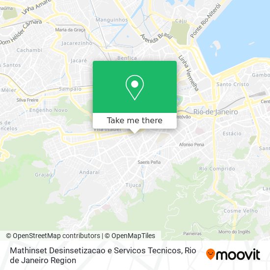 Mapa Mathinset Desinsetizacao e Servicos Tecnicos