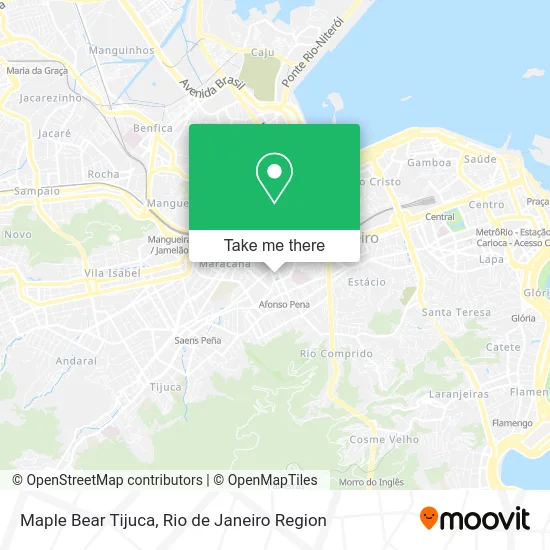 Maple Bear Tijuca map