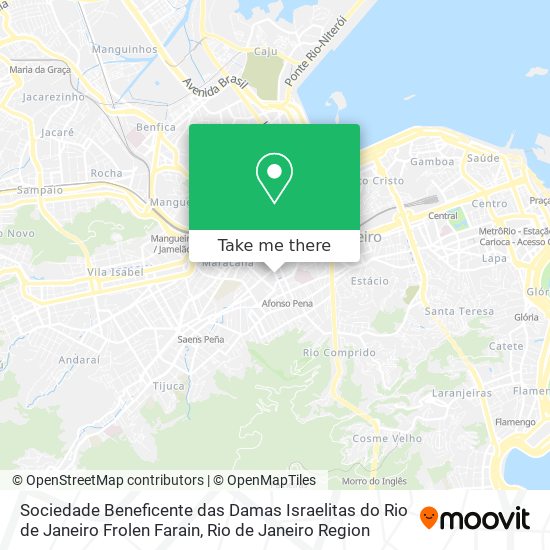 Mapa Sociedade Beneficente das Damas Israelitas do Rio de Janeiro Frolen Farain