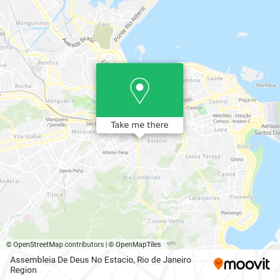 Assembleia De Deus No Estacio map