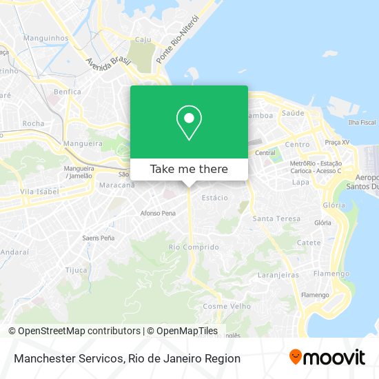 Manchester Servicos map
