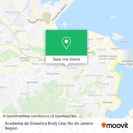 Mapa Academia de Ginastica Body Line