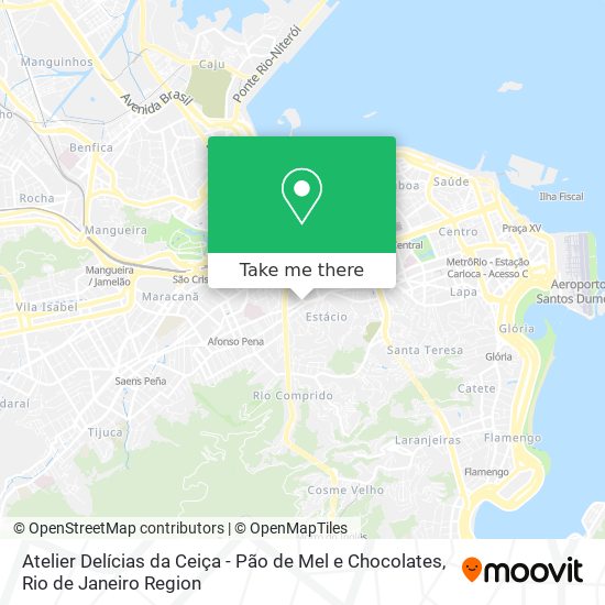 Mapa Atelier Delícias da Ceiça - Pão de Mel e Chocolates