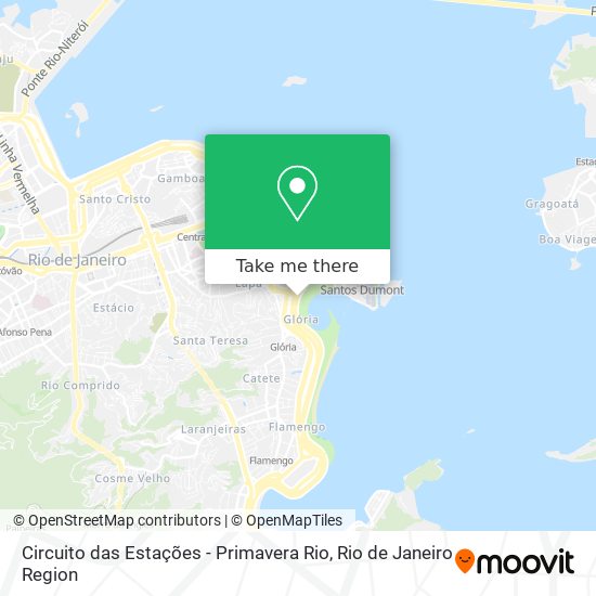 Mapa Circuito das Estações - Primavera Rio