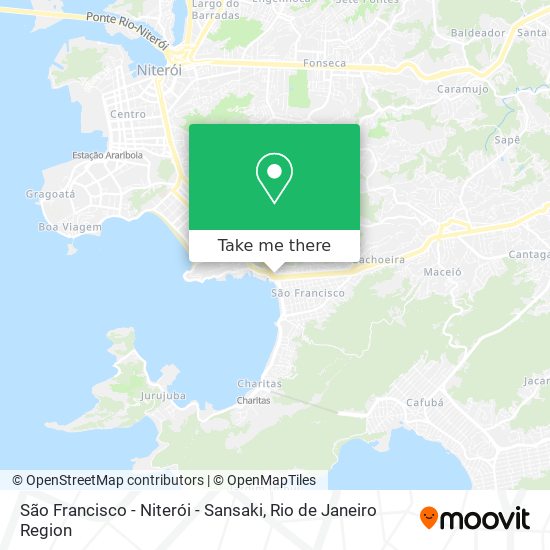 São Francisco - Niterói - Sansaki map