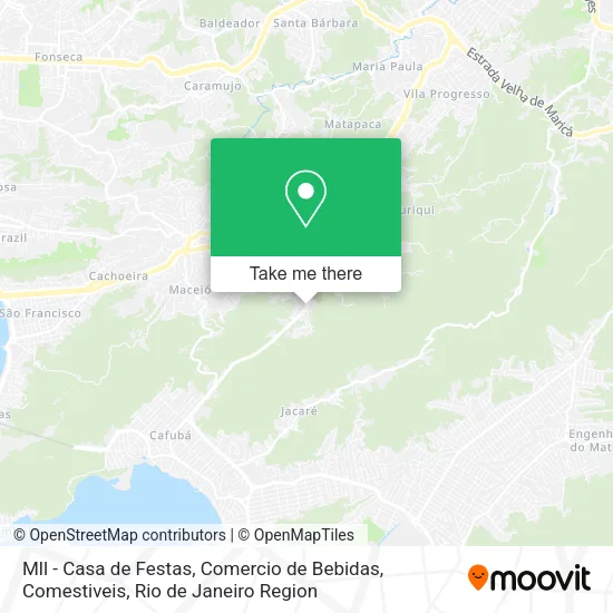 Mll - Casa de Festas, Comercio de Bebidas, Comestiveis map