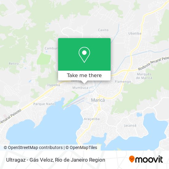 Ultragaz - Gás Veloz map