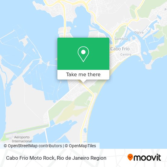 Cabo Frio Moto Rock map