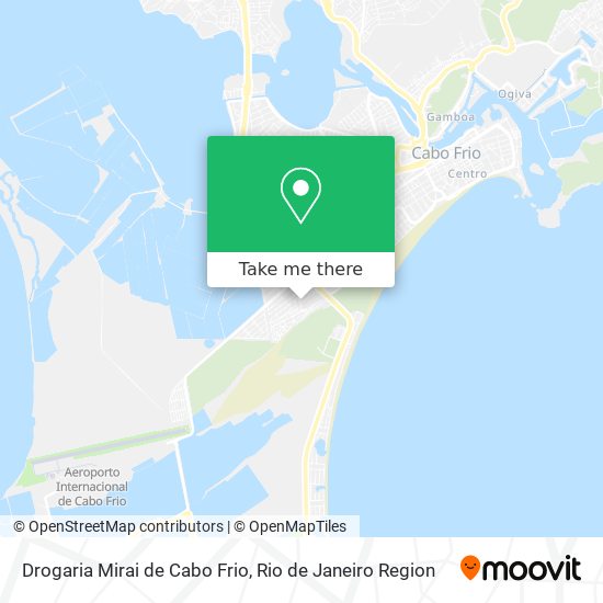 Mapa Drogaria Mirai de Cabo Frio