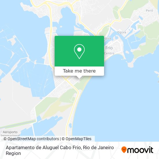 Mapa Apartamento de Aluguel Cabo Frio