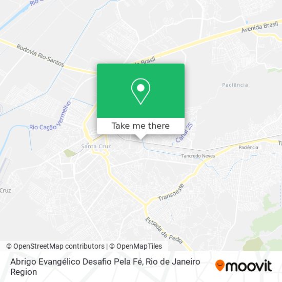 Abrigo Evangélico Desafio Pela Fé map