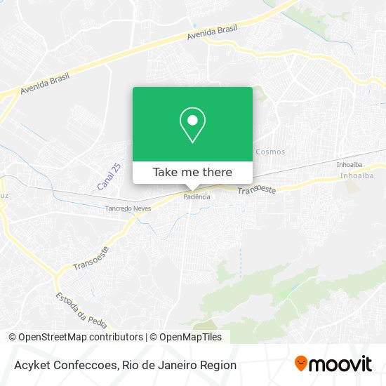 Acyket Confeccoes map