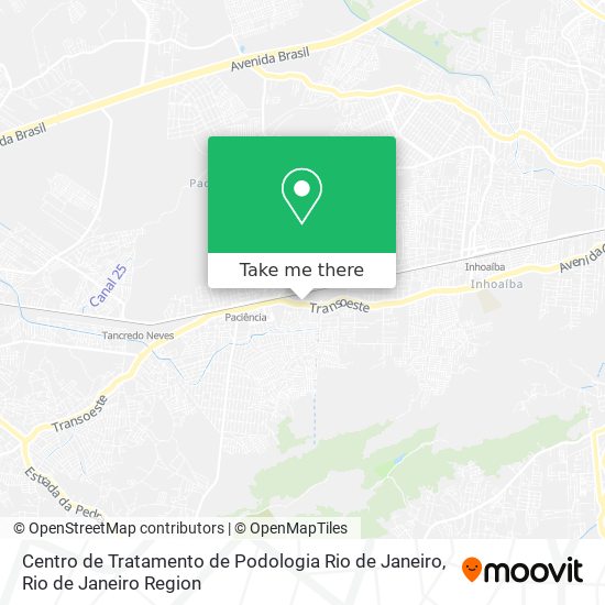 Mapa Centro de Tratamento de Podologia Rio de Janeiro