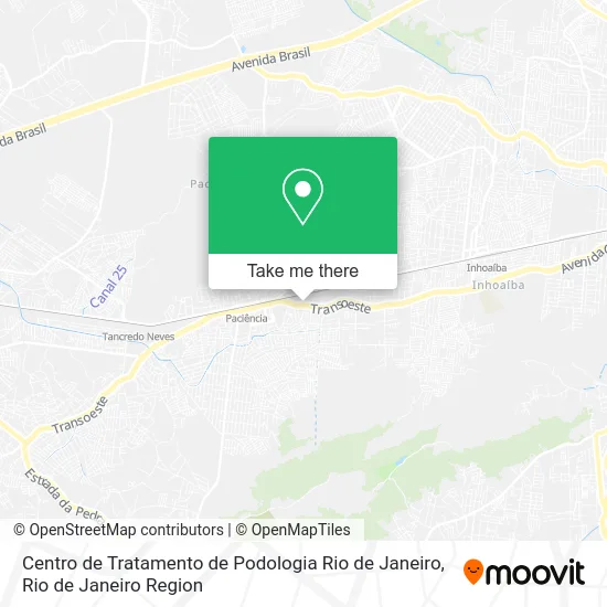 Centro de Tratamento de Podologia Rio de Janeiro map