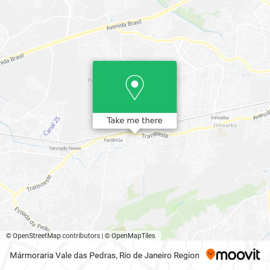 Mármoraria Vale das Pedras map