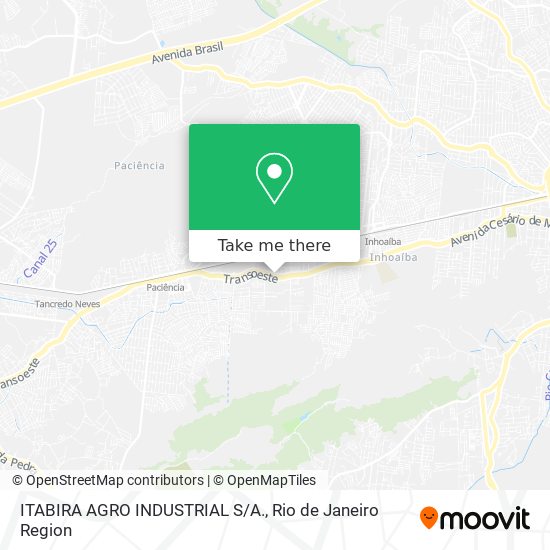 ITABIRA AGRO INDUSTRIAL S/A. map