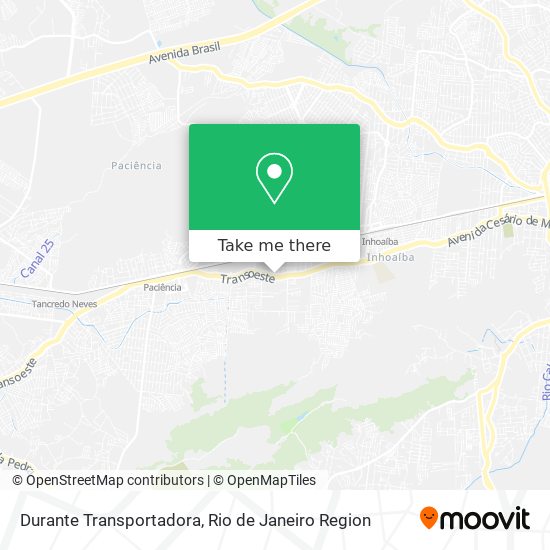 Durante Transportadora map