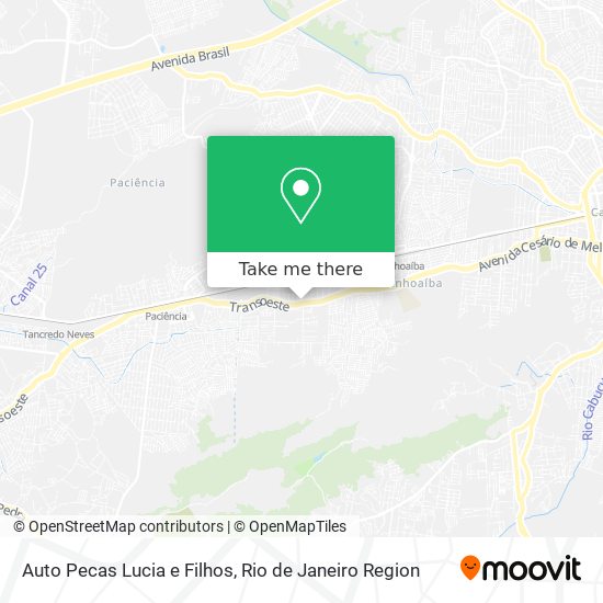 Auto Pecas Lucia e Filhos map
