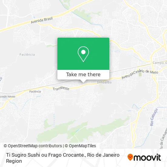 Ti Sugiro Sushi ou Frago Crocante. map