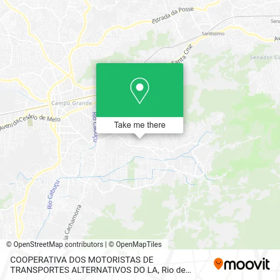 COOPERATIVA DOS MOTORISTAS DE TRANSPORTES ALTERNATIVOS DO LA map