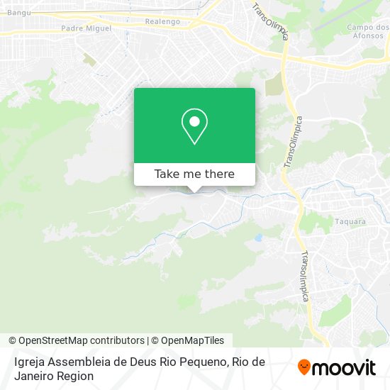 Mapa Igreja Assembleia de Deus Rio Pequeno