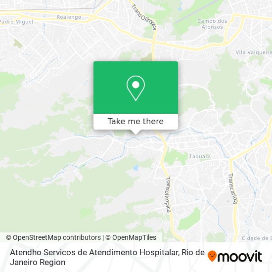 Atendho Servicos de Atendimento Hospitalar map