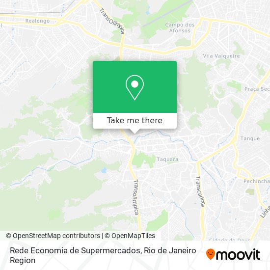 Rede Economia de Supermercados map