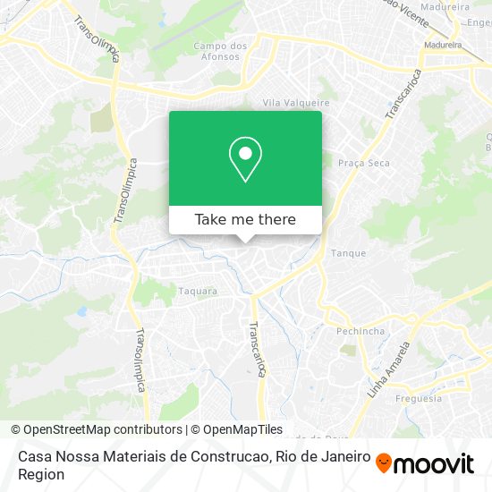 Mapa Casa Nossa Materiais de Construcao