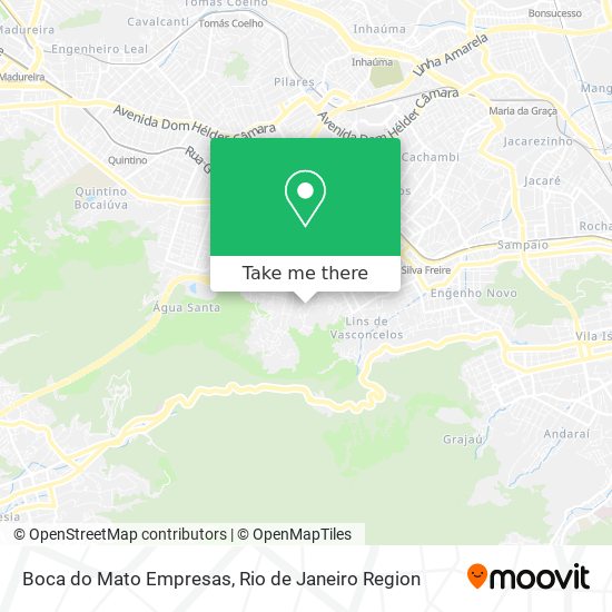 Boca do Mato Empresas map
