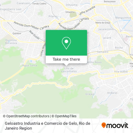 Mapa Geloastro Industria e Comercio de Gelo