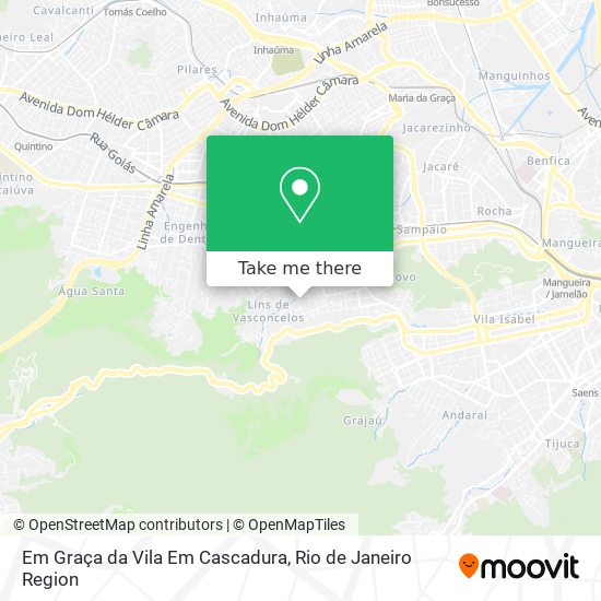 Mapa Em Graça da Vila Em Cascadura