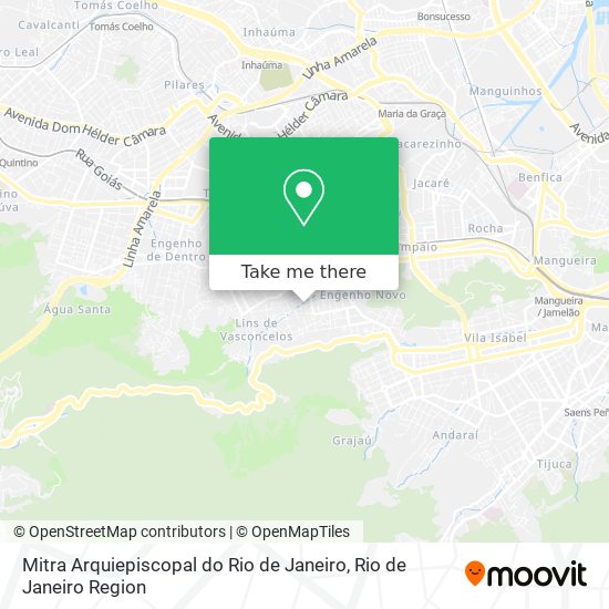 Mapa Mitra Arquiepiscopal do Rio de Janeiro