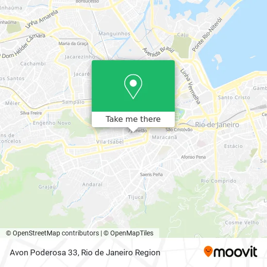 Avon Poderosa 33 map