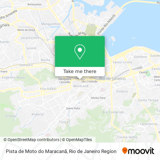 Mapa Pista de Moto do Maracanã