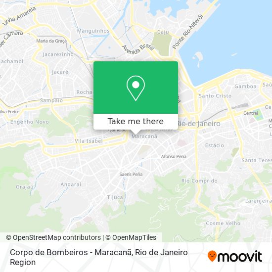 Mapa Corpo de Bombeiros - Maracanã