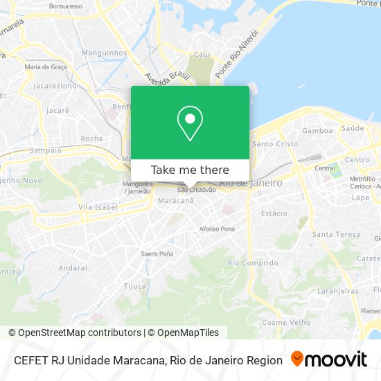 CEFET RJ Unidade Maracana map