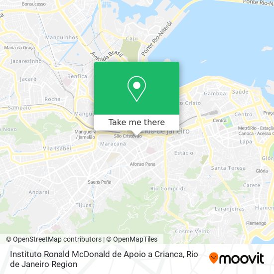 Mapa Instituto Ronald McDonald de Apoio a Crianca