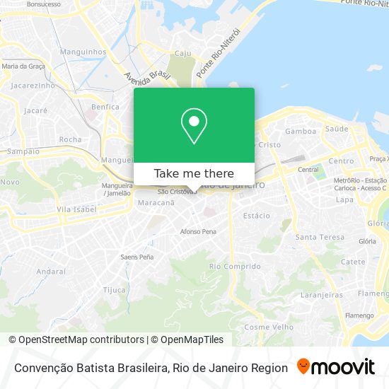 Mapa Convenção Batista Brasileira