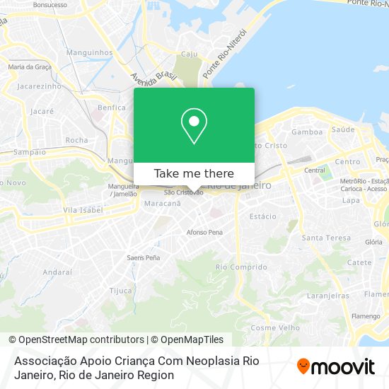 Mapa Associação Apoio Criança Com Neoplasia Rio Janeiro