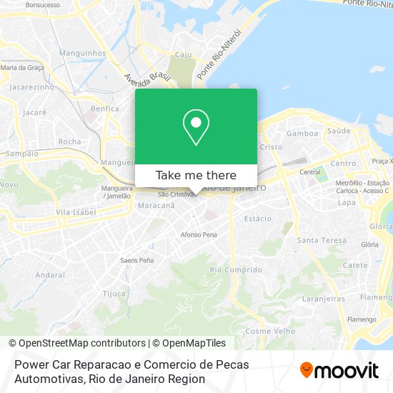 Mapa Power Car Reparacao e Comercio de Pecas Automotivas